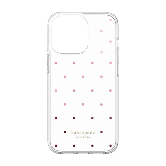 kate spade new york Protective Hardshell for iPhone 13 Pro- Pin Dot Ombre