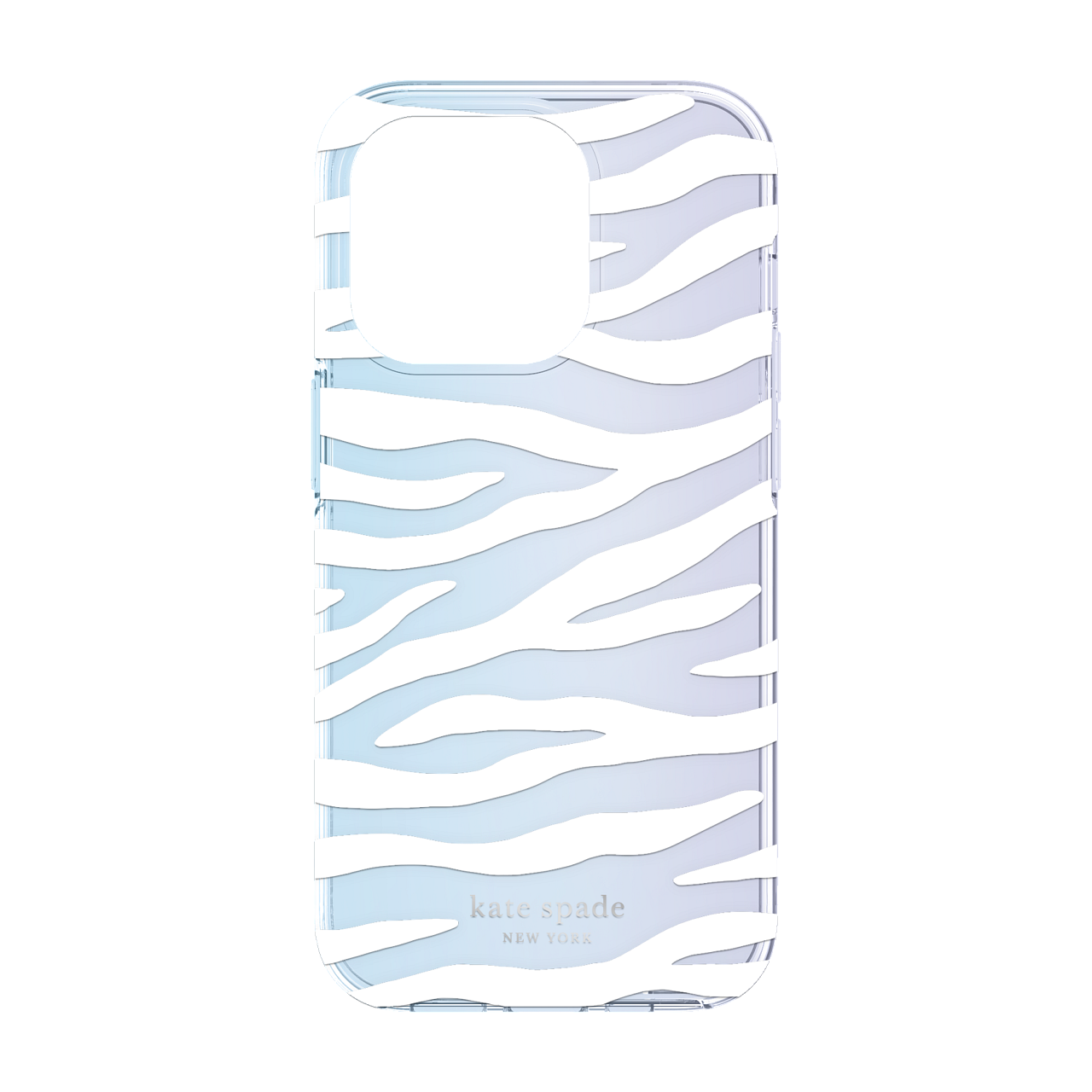 Kate Spade New York White Zebra Protective Hardshell Case for iPhone 14 Plus