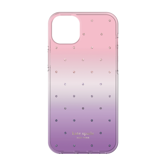 Kate Spade New York Ombre Pin Dot Protective Hardshell Case for iPhone 14 Plus