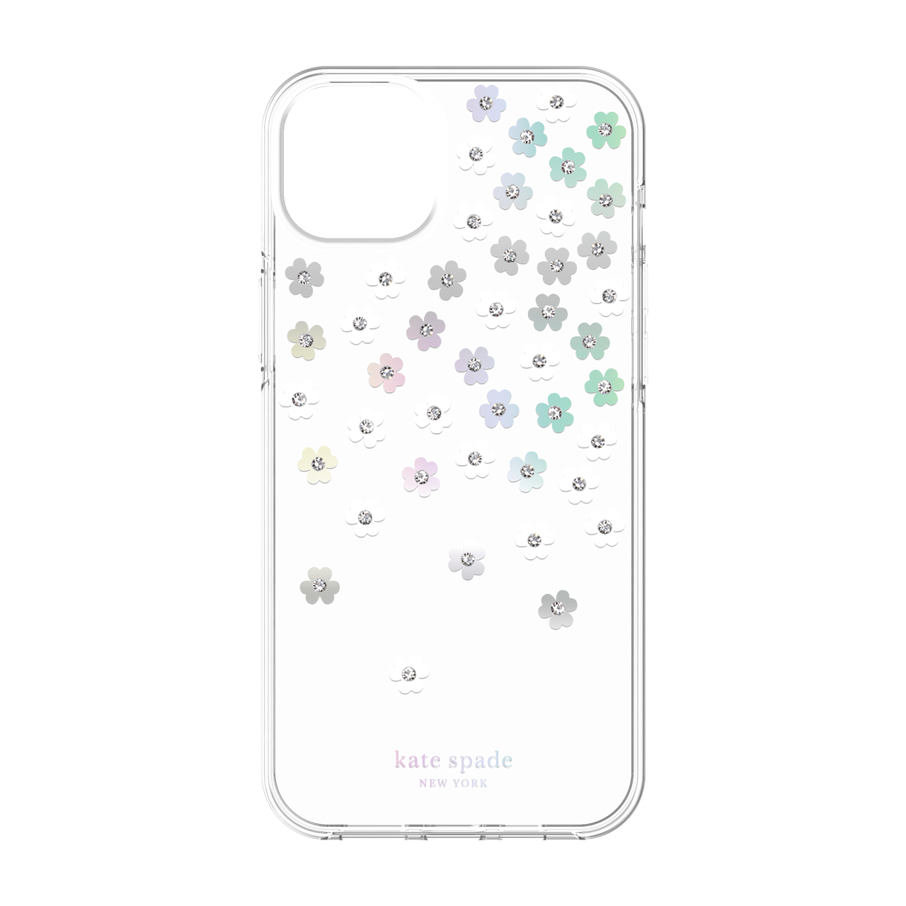 Kate Spade New York Scattered Flowers Protective Hardshell Case for iPhone 14/15 Plus