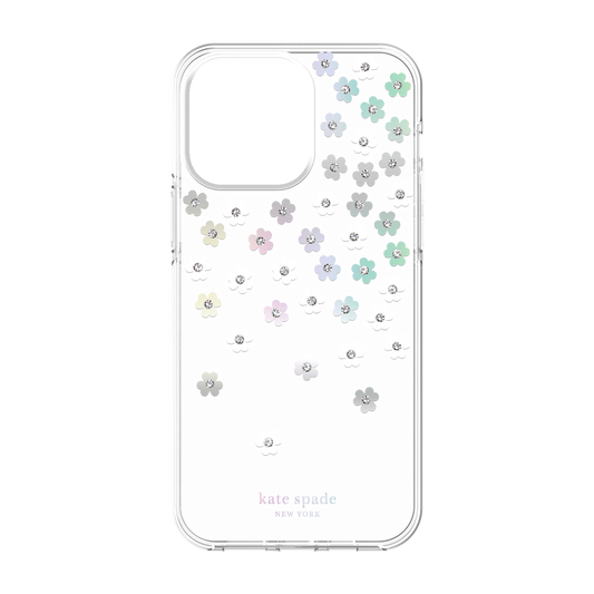 Kate Spade New York Scattered Flowers Protective Hardshell Case for iPhone 14 Pro Max