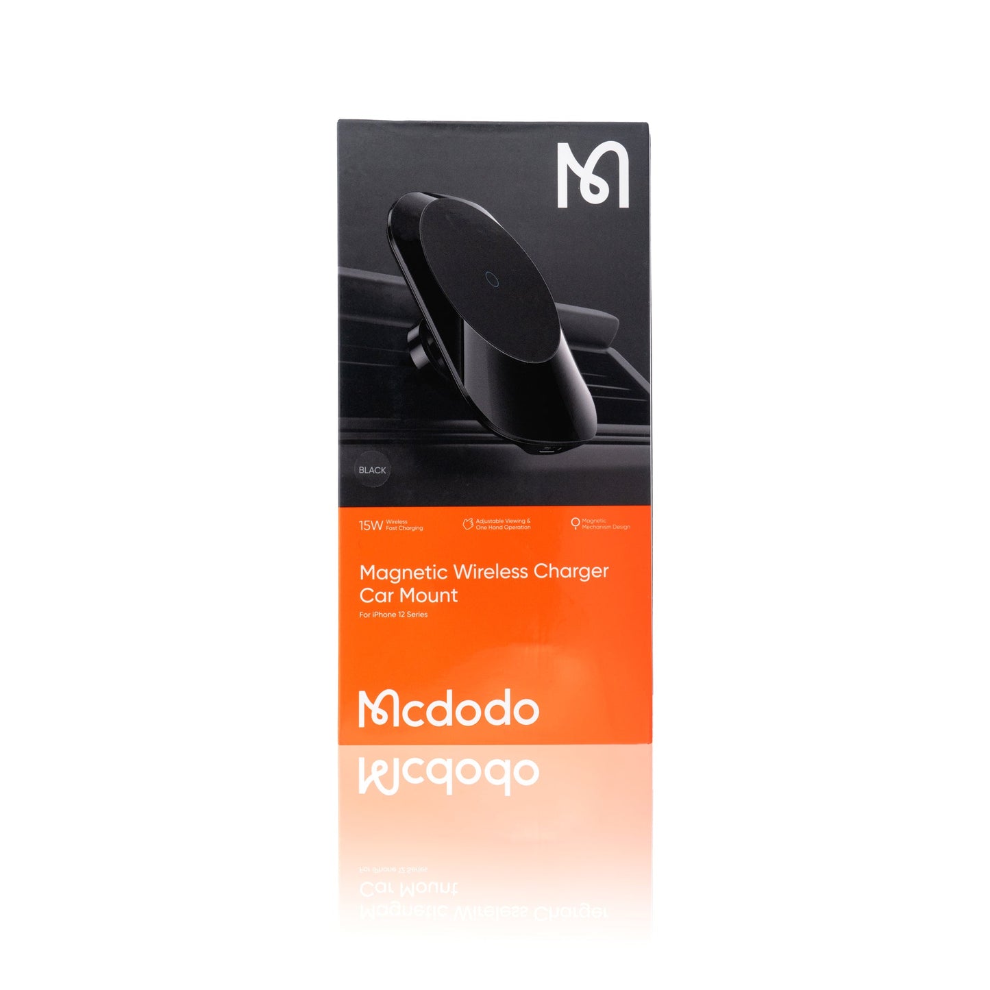 Mcdodo Magnetic Wireless Charger Car Mount (Black)