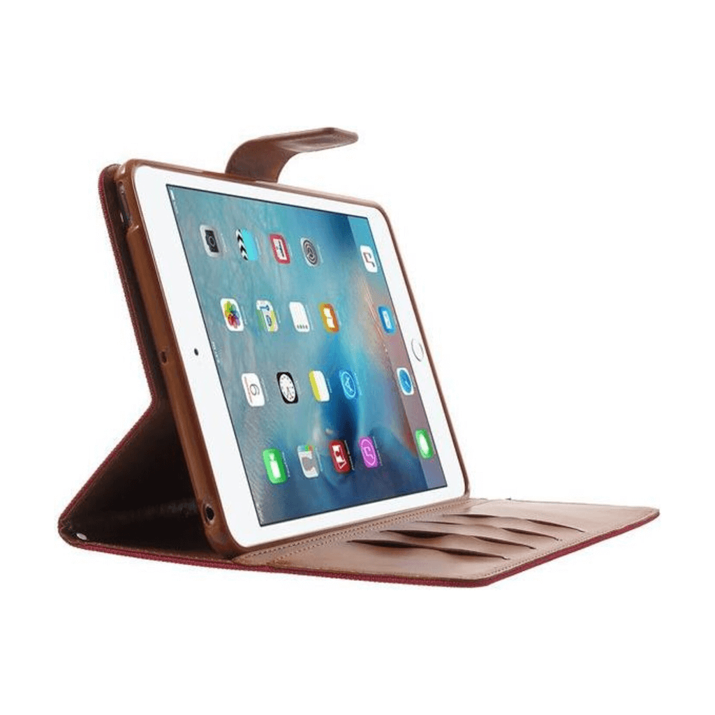 Goospery Red Canvas Diary Case For iPad Mini 1/2/3