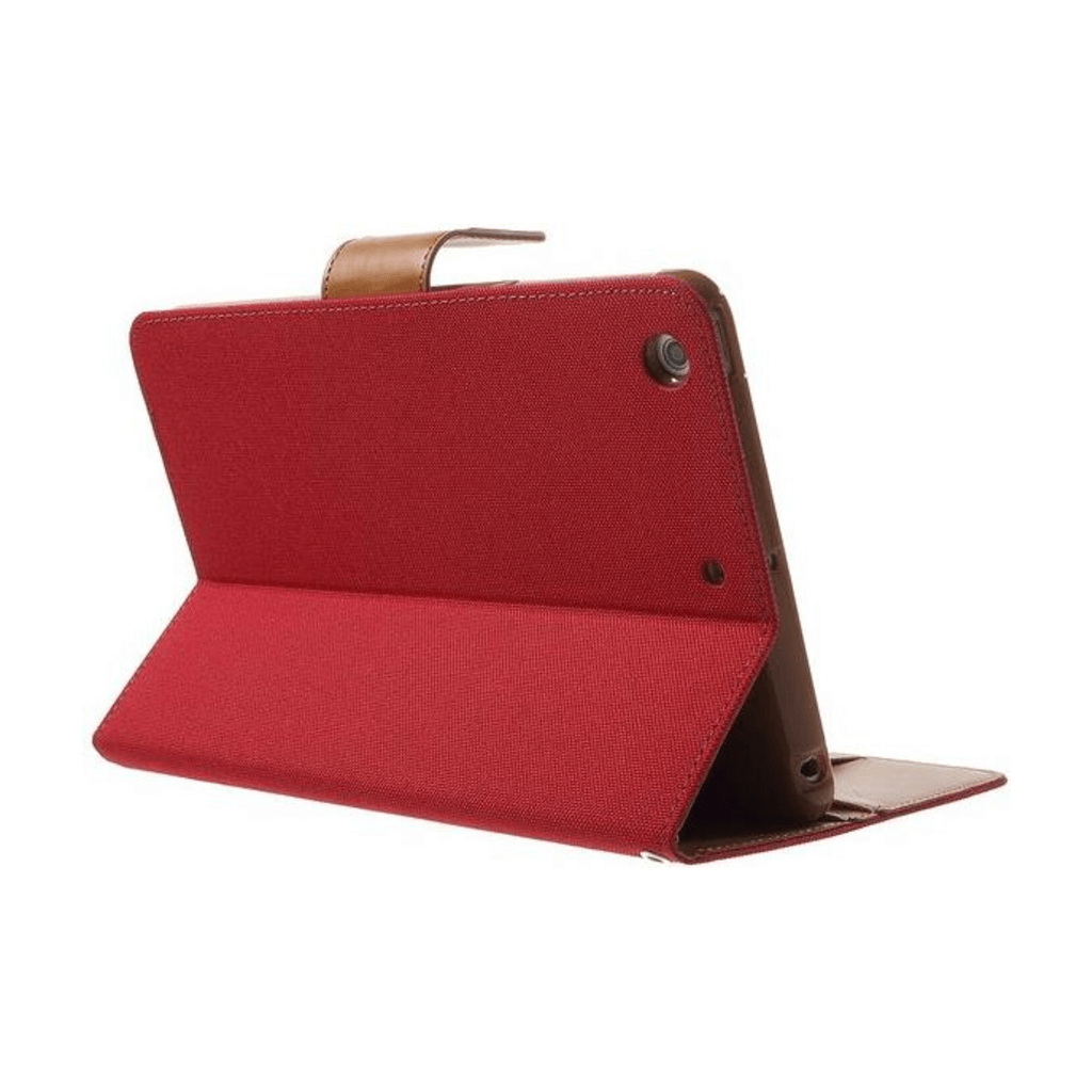 Goospery Red Canvas Diary Case For iPad Mini 1/2/3