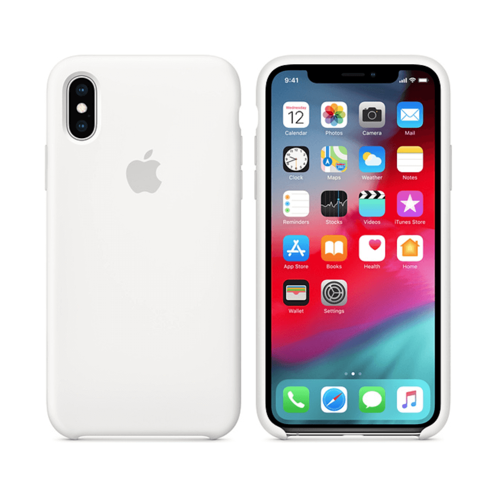 Original iPhone X White Silicone Case