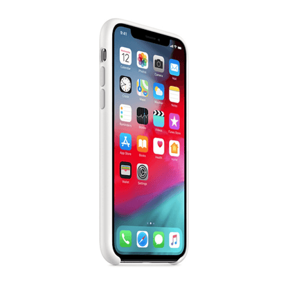 Original iPhone X White Silicone Case