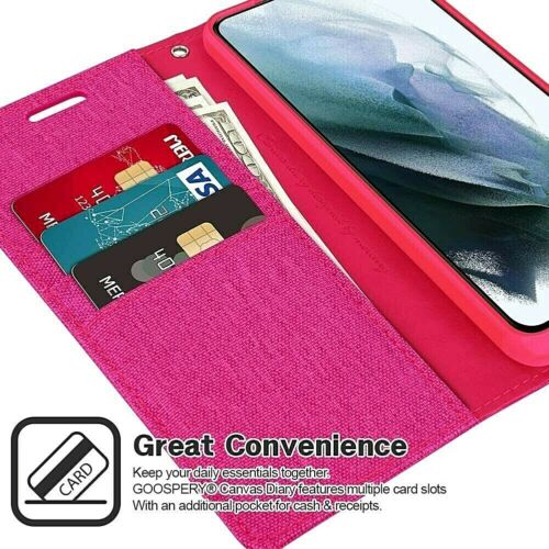 Goospery Wallet Case Pink for Galaxy S22