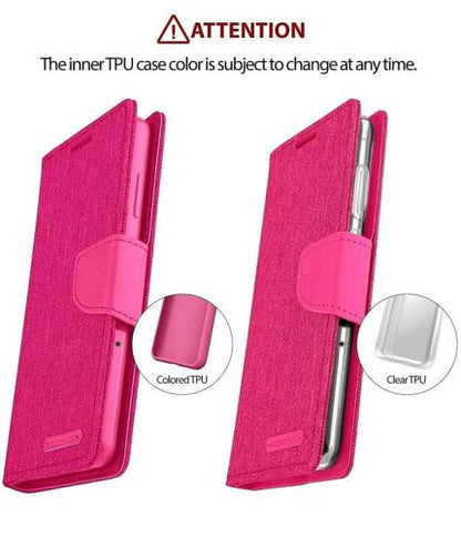 Goospery Wallet Case Pink for Galaxy S22