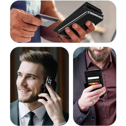 Goospery Wallet Leather Case Black for Galaxy S22 Ultra